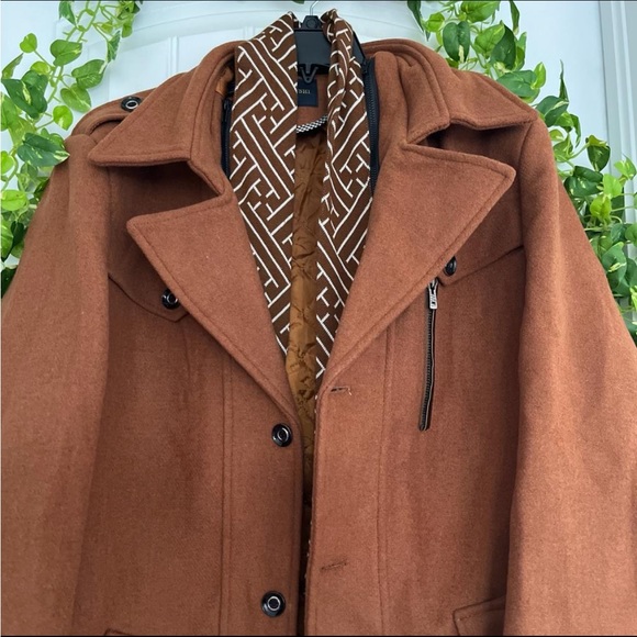 Men’s Casual Vintage Wool Trench Coat - Picture 2 of 4